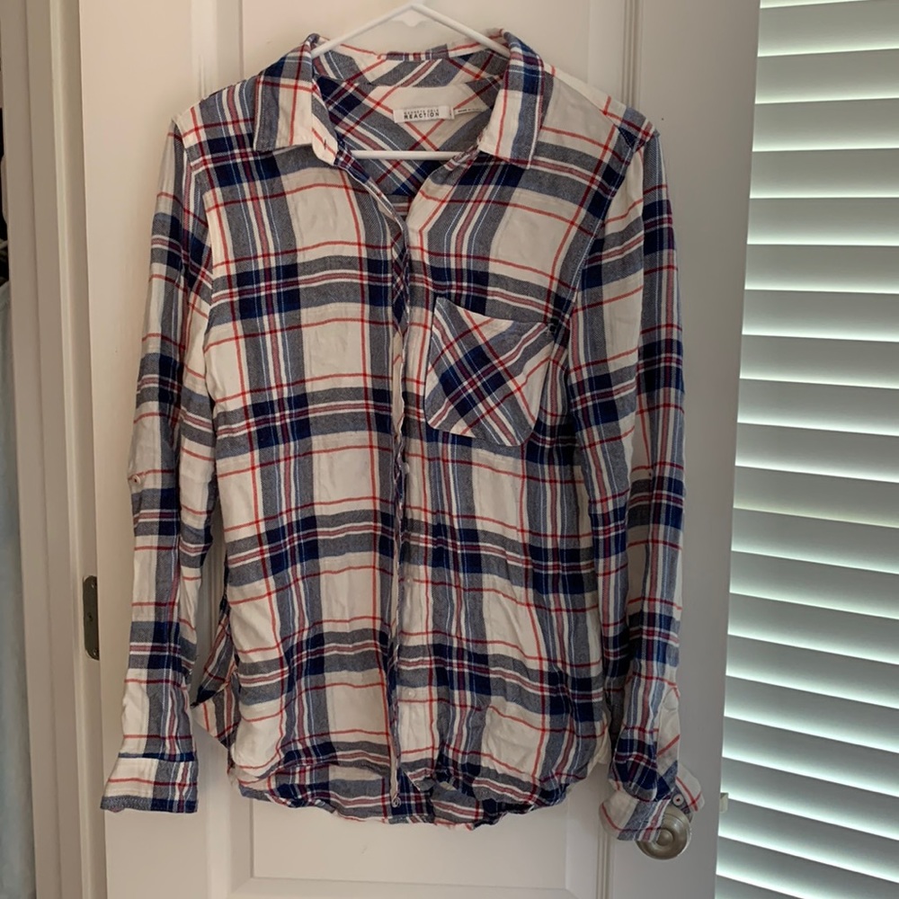 Kenneth Cole Reaction plaid shirt
